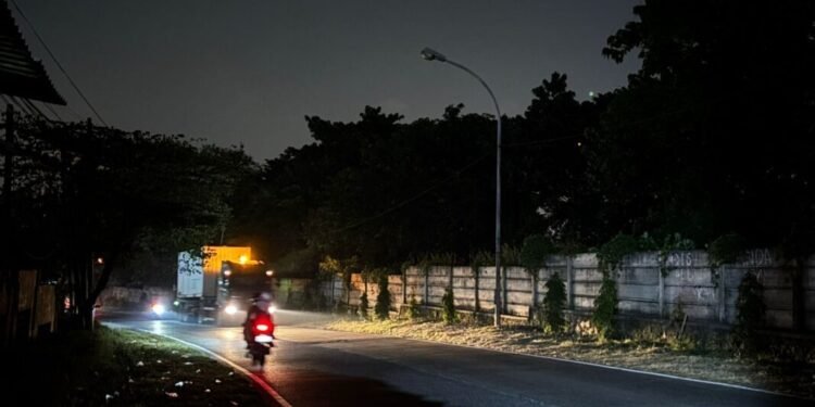 penerangan jalan di Kota Cilegon