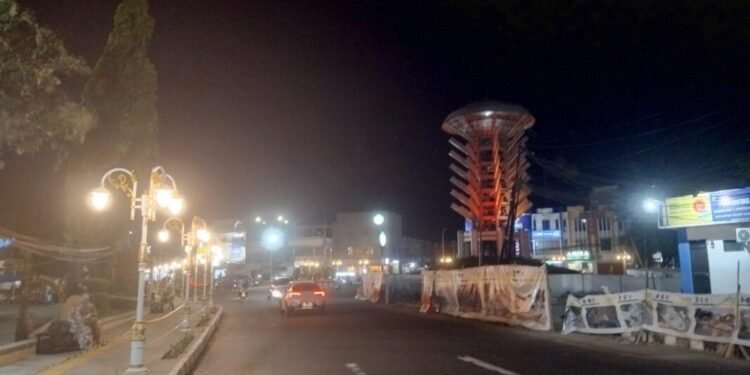 Jalur Protokol Cilegon Bakal Makin Cantik, Lampu Hias Diperluas hingga PCI 1 Jalur Protokol Kota Cilegon