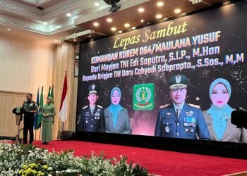 Korem 064/MY Resmi Berganti Komandan, Forkopimda Banten Tekankan Soliditas 1 Korem 064/Maulana Yusuf