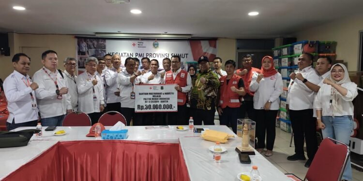 PMI Cilegon Salurkan Rp 30 Juta dan Bantuan Barang Sembako Untuk Korban Bencana Sumatera Utara 1 PMI