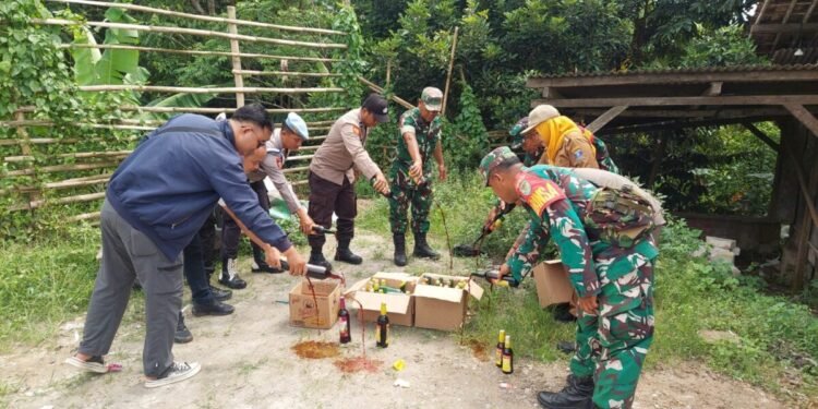 Razia tahun baru di Kecamatan Pamayaran