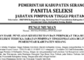 Hasil Lengkap 3 Besar Open Bidding 6 Jabatan Eselon II di Kabupaten Serang 7 open bidding eselon II Pemkab Serang
