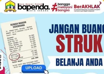 Jangan Buang Struk Belanja! Dapatkan Hadiah Menarik dari Bapenda Kota Serang Melalui Program Anugerah Pajak 2 struk belanja