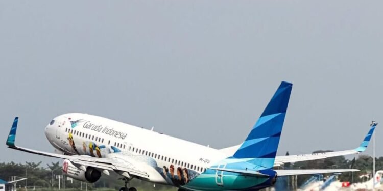 Layanan maskapai penerbangan Garuda Indonesia. (Instagram/757spotter)