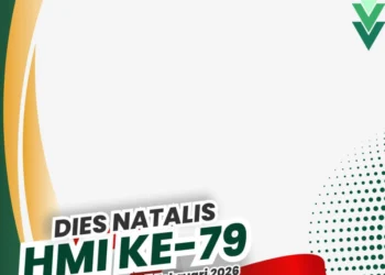 Desain bingkai foto yang bisa diperoleh dari link Twibbon peringatan Milad HMI ke-79 tahun 2026. (Twibbonize/HMI Cabang Bekasi 2024-2025)