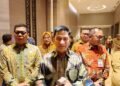 Wakil Gubernur Provinsi Banten Dimyati Natakusumah usai menghadiri agenda taxpayer gathering yang digagas Kanwil DJP Banten, di Tangerang Selatan, Selasa 10 Februari 2026. (Raden/Banten Raya)