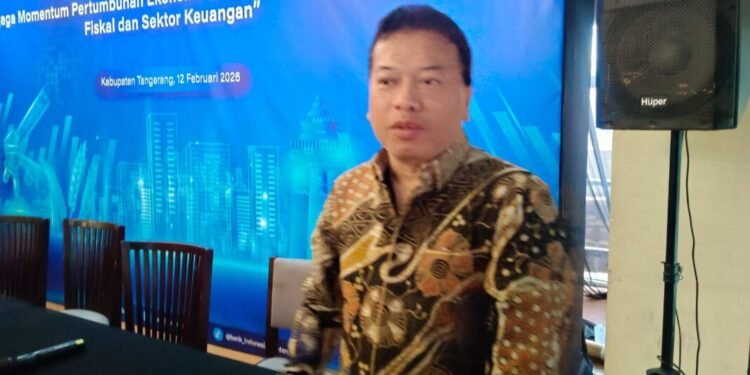 Silpa Banten Masih Rp5,17 Trililun, Namun Pemda Masih Nuntut Minta Transfer 1 Kepala Bidang Pembinaan Pelaksanaan Anggaran PPA II DJPb Banten Mohammad Zaki saat menyampaikan kondisi fiskal di Banten. (Raden/Banten Raya)