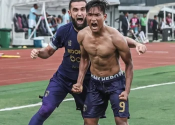 Comeback Persita Tangerang Bikin PSBS Biak Merana di Indomilk Arena 10 Pemain Persita Tangerang Ahmad Nur Hardianto merayakan golnya dengan penuh emosional karena berhasil membalikkan skor 2-1 lawan PSBS Biak di Stadion Indomilk Arena, Kabupaten Tangerang, Provinsi Banten, Senin 16 Februari 2026 sore sekitar pukul 15.30 WIB. (Instagram @persita.official)