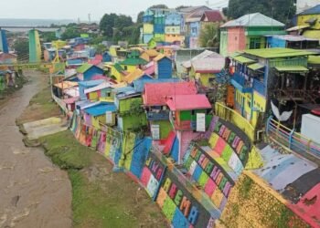 Potret Kampung Jodipan di Kota Malang yang memiliki warna warni yang cerah. Dok: website Jadesta Kemenpar
