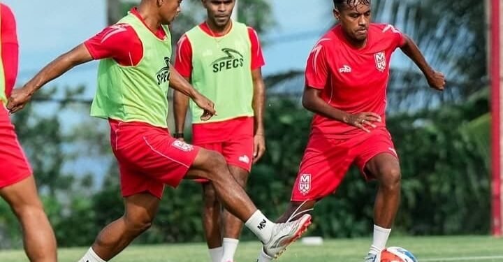 Para pemain Malut United FC berlatih jelang jamu Persijap Jepara di pekan ke-21 BRI Super League 2025-2026. (Instagram @malutunitedfc)