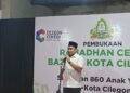 Walikota Cilegon Robinsar Apresiasi Kinerja Baznas Semakin Membaik 2 Walikota Cilegon Robinsar saat melaunching program Ramadan Ceria Cilegon Juare di CCM, Rabu (25/2). Tia/Banten Raya