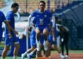 Pemain Persib Bandung Beckham Putra berlatih fisik jelang hadapi Malut United FC pekan 20 BRI Super League 2025-2026. (Instagram @persib)
