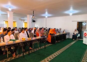 Pelantikan DPC PKS Kecamatan Purwakarta Kota Cilegon yang dilaksanakan di Aula Gedung Dewan Pimpinan Tingkat Daerah (DPTD) PKS Kota Cilegon pada Rabu, 4 Februari 2026. (Dok PKS Cilegon)