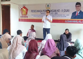 Reses Anggota DPRD Provinsi Banten Hasbi Sidik di Villa Hanina yang berada di Jalan Sunan Drajat, Lingkungan Temugiring, Kelurahan Banjarnegara, Kecamatan Ciwandan, Kota Cilegon.