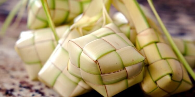 Ilustrasi makanan ketupat. (Ignartonosbg/pixabay)
