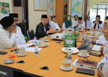 Focus Group Discussion (FGD) bertema “Zakat Profesi dan Tantangan Implementasi: Literasi Zakat, Kepatuhan Muzaki, dan Peran Amil” yang digelar di Kantor BAZNAS Provinsi Banten, Senin (9/2/2026). (Dokumentasi Baznas Banten)