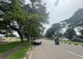 Taman Bonakarta Kota Cilegon pada Kamis, 11 Februari 2026. (Tia/Bantenraya.com)