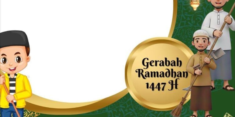 Contoh bingkai foto tema Ramadan 2026 yang bisa diunduh melalui link Twibbon di bawah ini. (Twibbonize/anwar siroj)