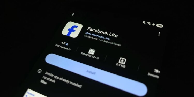 Foto aplikasi Facebook Lite. (Dokumentasi Bantenraya.com)