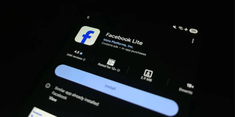 Foto aplikasi Facebook Lite. (Dokumentasi Bantenraya.com)