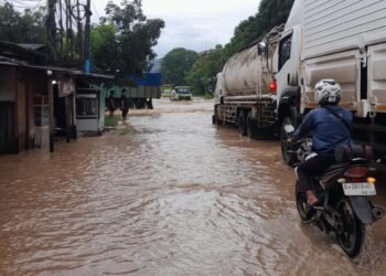 Lokasi banjir di Ciwandan Kota Cilegon yang gorong-gorongnya akan diperbaiki BPJN Banten. (Dokumentasi Warga)