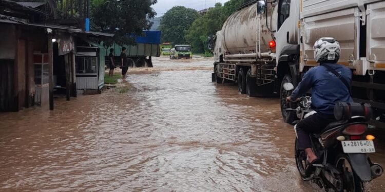 Lokasi banjir di Ciwandan Kota Cilegon yang gorong-gorongnya akan diperbaiki BPJN Banten. (Dokumentasi Warga)