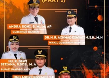 Poling Kepala daerah Favorit di Banten yang digelar Koran Banten Raya.