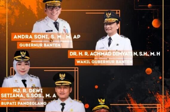 Poling Kepala daerah Favorit di Banten yang digelar Koran Banten Raya.