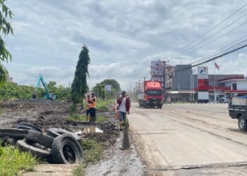 Pemerintah Kecamatan Ciwandan Maksimalkan Pelayanan Pemudik Roda Dua Menuju Sumatera 6 Jalan nasional di Ciwandan yang bakal dilalui pemudik. (Tia/Bantenraya.com)