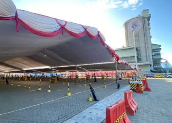 Suasana di Pelabuhan Ciwandan yang masih sepi pemudik menjelang Lebaran 2026, Jumat (13/3). Tia/Banten Raya.