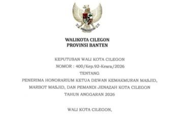 Honor DKM hingga Marbot di Cilegon Dianggarkan Lewat Kelurahan, Sebagian ASN Juga Masuk Daftar 11 SK Walikota Cilegon soal honor Ketua DKM, Marbot dan Pendi Jenazah. (Dokumen Istimewa)