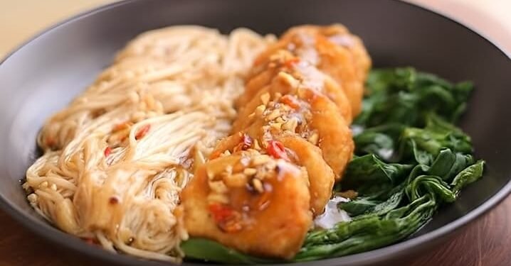 Unik dan Sehat! Resep Tempe Siram Enoki, Ide Menu Buka Puasa Andalan Keluarga 1 Resep Tempe Siram Enoki