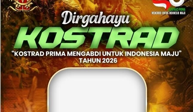 Langsung Pasang! Kumpulan Link Twibbon HUT Kostrad 2026, Cocok Dibagikan ke Media Sosial 1 Twibbon HUT Kostrad