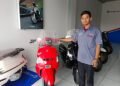 CF Moto Sulit Hadapi Persaingan Brand Besar di Banten 19 Show unit produk CF Moto tipe matic yang menjadi andalan penjualan di area Banten mejeng di diler Jalan Raya Drangong, Kota Serang, Selasa 3 Maret 2026. (Raden/Banten Raya)
