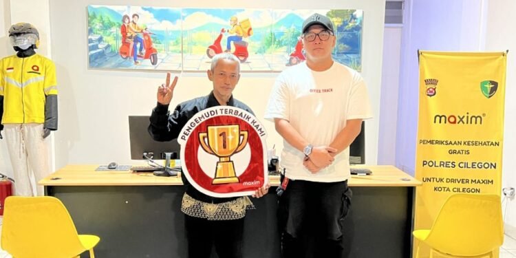Apresiasi manajemen Maxim di Kota Cilegon terhadap mitra pengemudi. (Dok/Maxim)