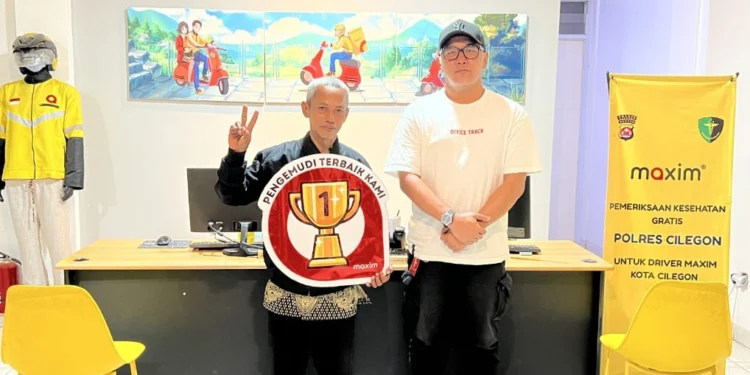 Apresiasi manajemen Maxim di Kota Cilegon terhadap mitra pengemudi. (Dok/Maxim)