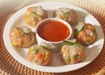 Shrimp vegetable dumpling jadi menu sehat buka puasa. (Instagram/@gizisehatkeluarga)