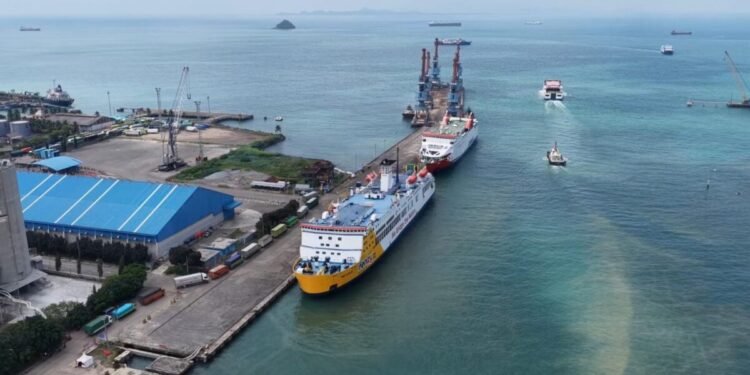 Suasana di Pelabuhan Ciwandan yang akan dipersiapkan untuk menampung pemudik Lebaran 2026. (Dokumentasi Pelindo Banten)