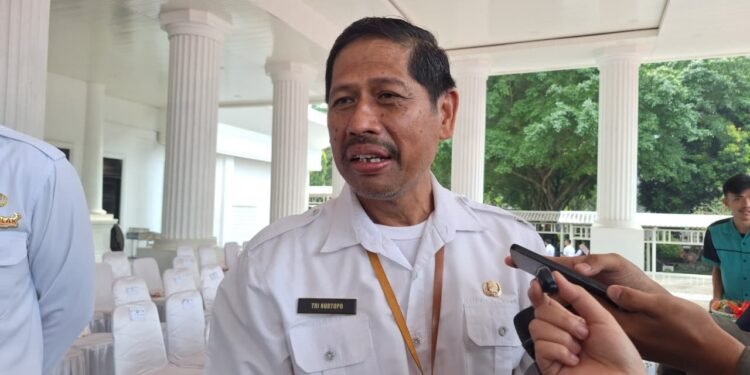 Kepala Dishub Banten Tri Nurtopo menegaskan pihaknya menyiagakan ratusan personel amankan jalur mudik. (Rafi/Bantenraya.com).