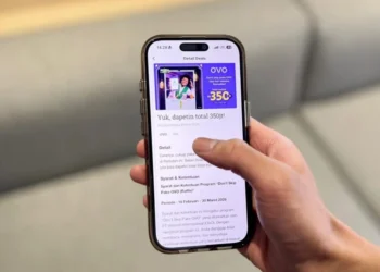 Ilustrasi transaksi pembayaran dengan dompet digital OVO. (Dokumentasi OVO)